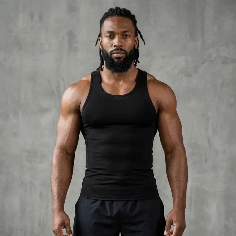 Sleeveless Shirt Classic Tank Top - Men's Shirt, Classic Design, Fitness Wear Please size up