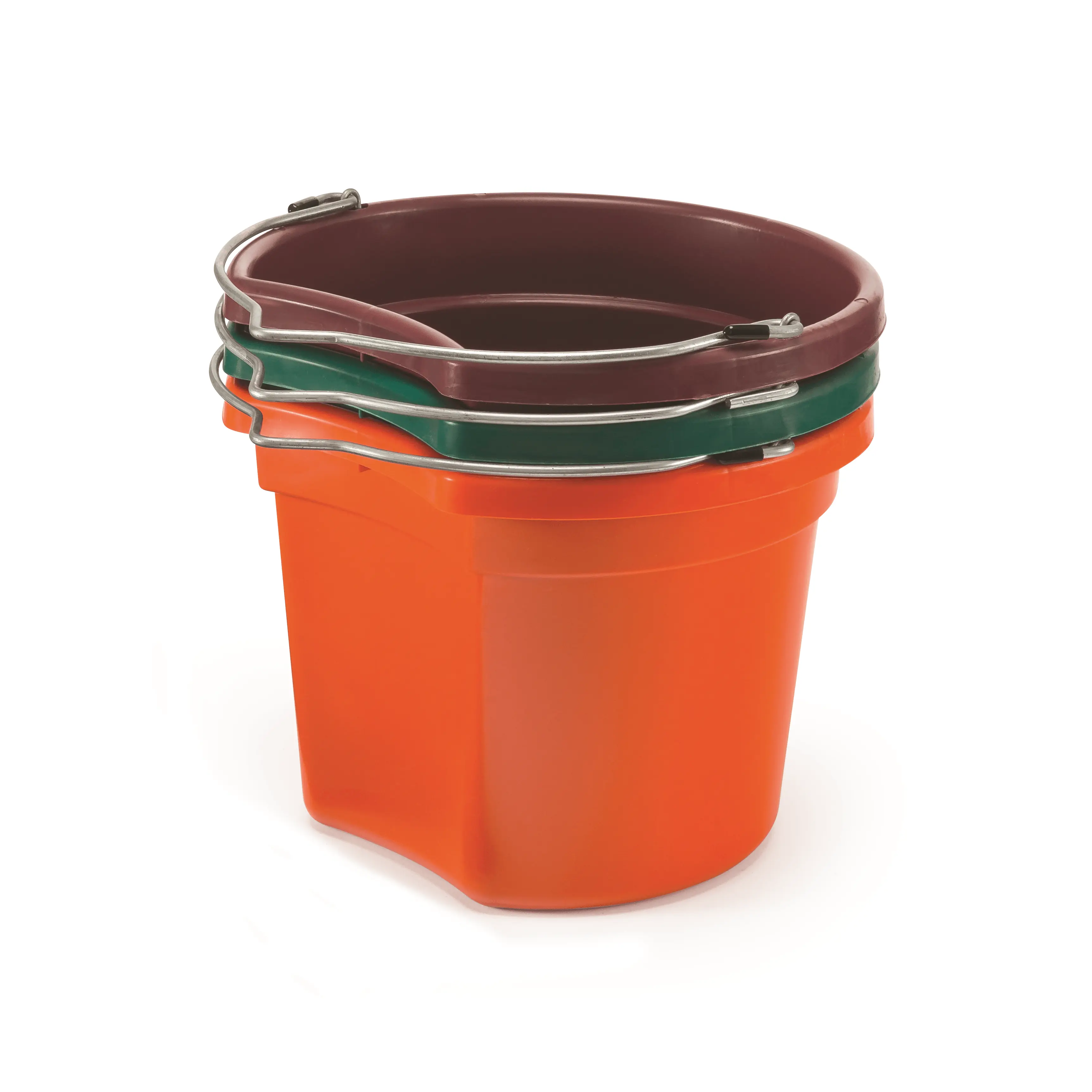 KD-154 8 Qt Flat Back Bucket | Lightweight Small Feed & Water Bucket