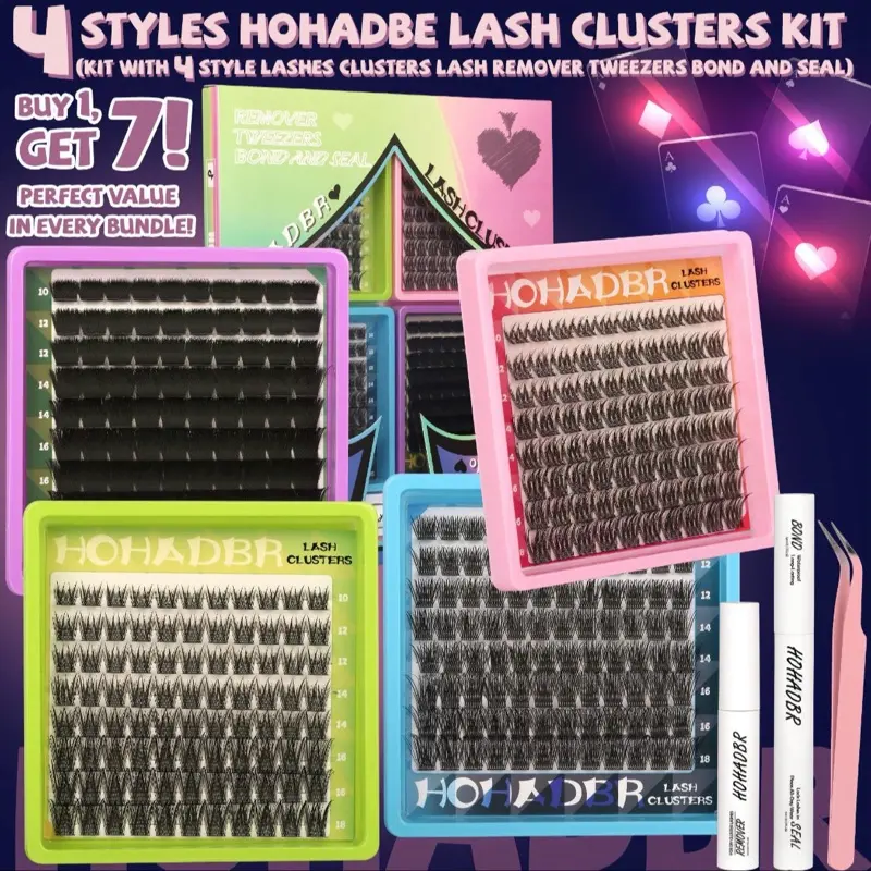 Four color eyelash kit