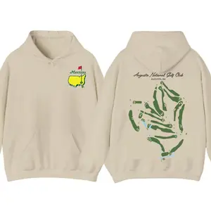 Augusta National Course Map Golf Hoodie Shirt, For Men For Women, Breathable Fabric Sports Top, Masters Tournament Hoodie, Masters Hoodie. Golf Humor Graphic Tee, Unisex Casual Graphic T Shirts, Unisex Long Sleeve Pullover Shirt