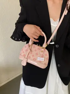 2026 Shell Print Crossbody Shoulder Bag, Versatile Small PU Leather Bag, Fashion Adjustable Strap, All Seasons Shopping Bag for Women, Casual Crossbody