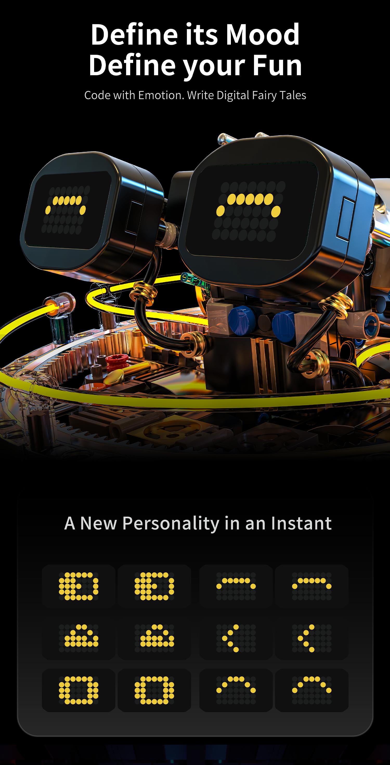 Transparent Spherical Robot Building Block Set, Programmable RC Robot with LED Expression & Cyberpunk Lights, STEM Educational Toy for Kids 8–13, Ideal Holiday & Birthday Gift for Children Transparent Spherical Robot Building Block Set, Programmable RC Robot with LED Expression & Cyberpunk Lights, STEM Educational Toy for Kids 8–13, Ideal Holiday & Birthday Gift for Children