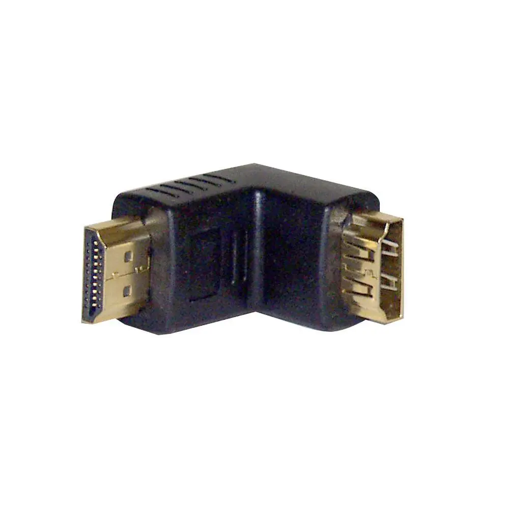 Long Right-Angle HDMI Male-Female Coupler Plug, HDMI Adapter for Home Audio & Video Electronics Accessories