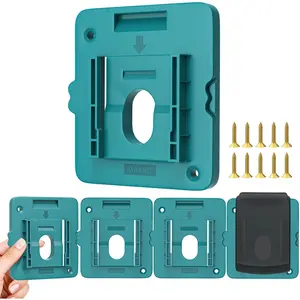 Battery Mount Holder Compatible for Makita 18V Batteries, Wall Mounts Hanger Fit for BL1860 BL1850 BL1840 BL1830, Organize Garage/Workshop/Work Truck(5 Pack, w/10 Screws, No Battery)