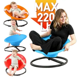 Widest Sensory Swivel Chair,Silicone Stress Relief Toy,220Lb Maximum Weight,Sensory Furniture,Sit & Spinning Toys For Age 3+, Ergonomic Swivel Chair Enhancing Motor Skills,Kids Furniture,Autistic/ADHD Sensory Set,Educational Indoor & Outdoor Toy Set