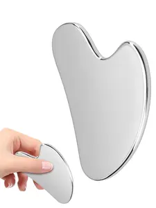 LMMAKE Premium Stainless Steel Gua Sha Tool for Face & Body - Durable Facial Massager for Lymphatic Drainage & Puffiness Reduction - Perfect Daily Skincare Essential for Enhanced Circulation