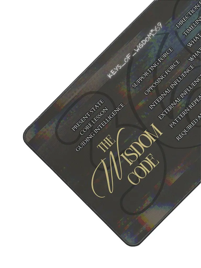 wisdom code mat (collab with erin)