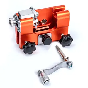 High Precision Manual Chainsaw Sharpener Kit, Durable Alloy Steel Sharpening Tool with Non-Slip Handle for Chainsaw and Circular Saw Maintenance. Portable Sharpening Set with Case for Outdoor Home Repair and Woodworking.