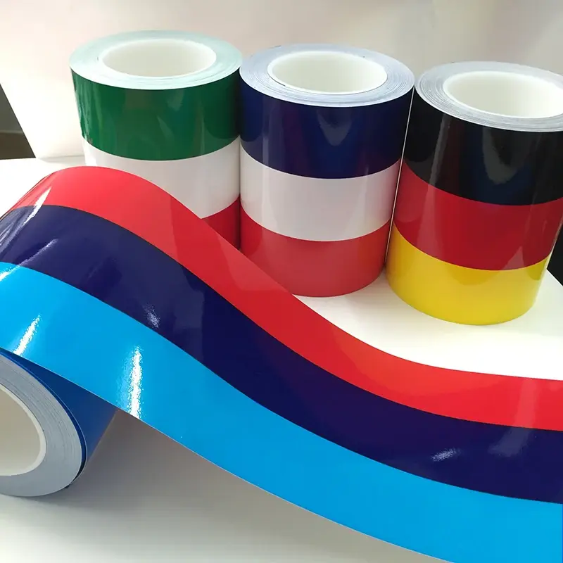 Pesonalized Car Sticker ThreeColored Germany Italy French Russia National Flag Sticker Body Vinyl Decal Car Styling Stickers