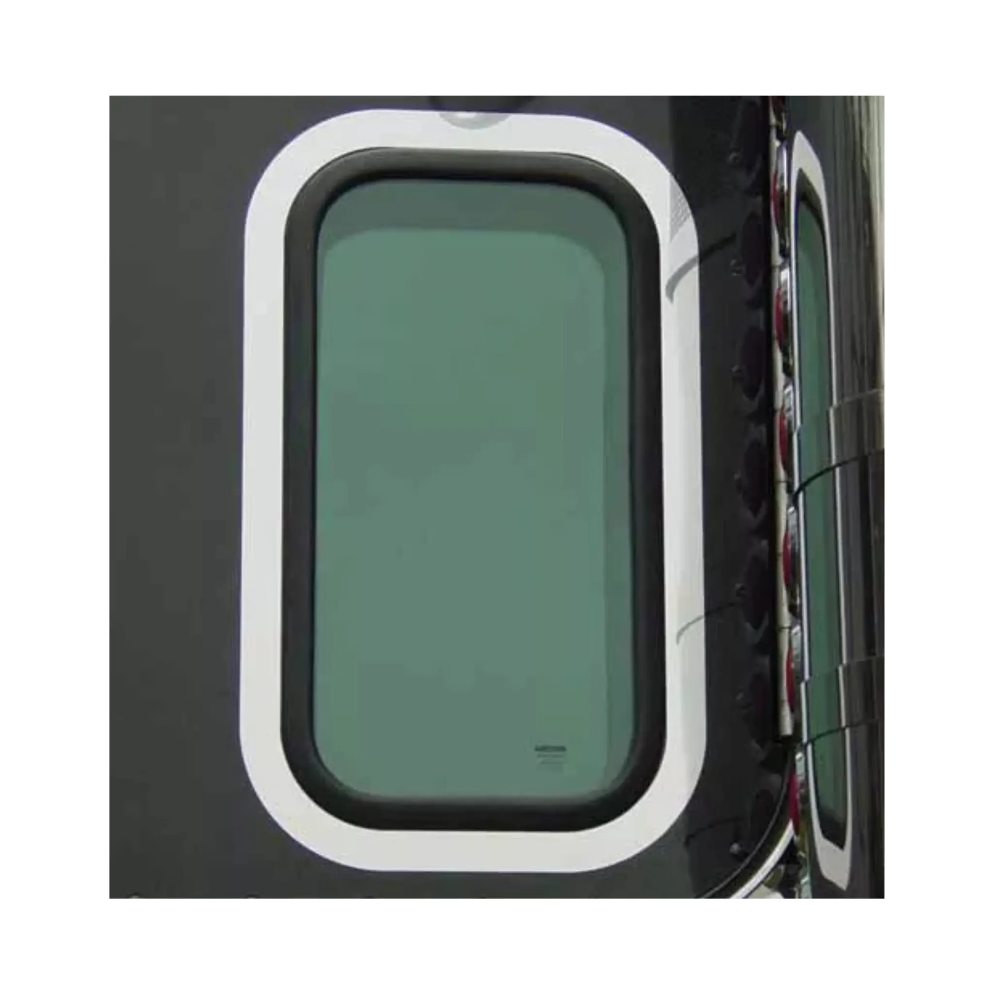 RoadWorks Automotive Truck Replacement Rectangular View Window Exterior Trim for Peterbilt 2005 and Newer Models
