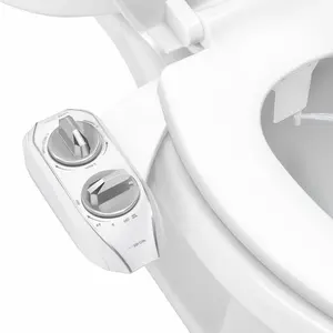 LUXE Bidet NEO 185 Plus - Rear & Feminine Wash, Bidet Attachment for Toilet Seat, Easy Slide-in Installation, Patented 360° Self-Clean, and Flip Feature