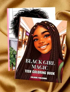 Black Girl Magic Teen Coloring Book: 40 Coloring Pages of Black Girls, Teens - Physical Book