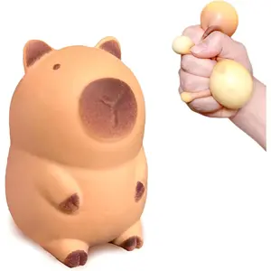 Capybara Squishy Stress Balls for Kids and Adults, Squishy Capybara Dough Ball Squeeze Sensory Fidget Toys Capybaras Toy, Party Favors and Classroom Prizes