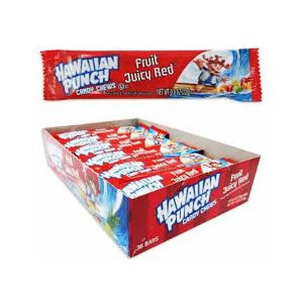 Hawaiian Punch Candy Chews 24 Sticks 1.5 Ounce Tray