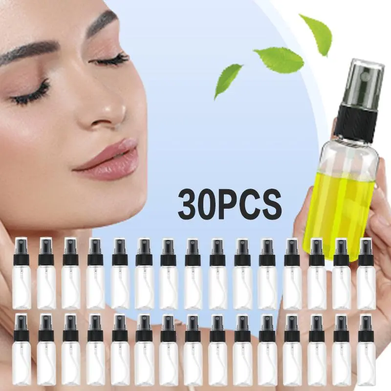 30 Pack Cosmetic Spray Bottles, 2 oz (60ml) - Reusable Fine Mist Atomizers, TSA Approved & Leak-Proof for Perfume, Makeup & Travel