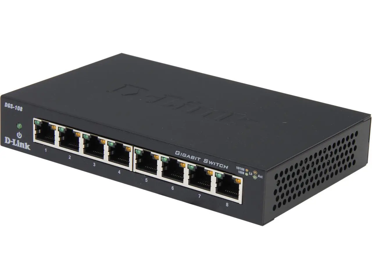 D-Link DGS-108 Unmanaged 8-Port Gigabit Switch D-Link DGS-108 Unmanaged 8-Port Gigabit Switch