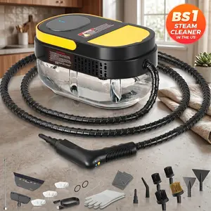 Fast Heat-Up Steam Cleaner, 1.69 Qt High-Capacity Steamer with 15-Piece Accessory Kit, Deep Cleaning for Home Grout, Grease, Tiles & Car Detailing.Perfect Holiday Gifts for Family & Friends tiktokshopspringglowup