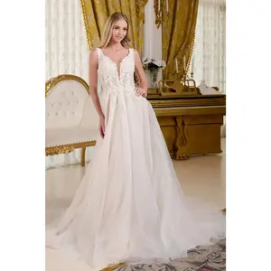 V-Neck A-line Bridal Gown by Elizabeth KGL3661