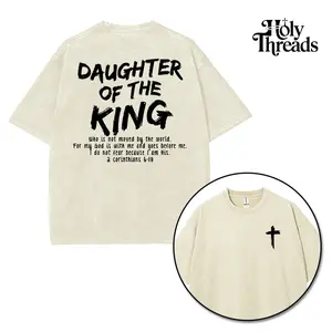 [Holy Threads] Daughter Of The King Corinthians 6:18 Unisex Washed T-shirt Vintage Tee Jesus Shirt Jesus Tee Christian Merch Christian Apparel God Apparel Faith Clothing Christian Bible Shirt
