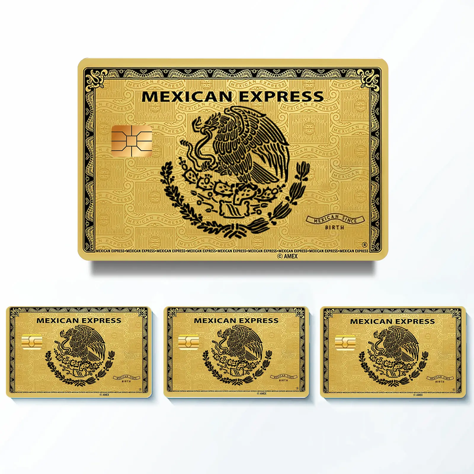Mexican Express Premium Credit Card Sticker Cover | Protective Skin Decal