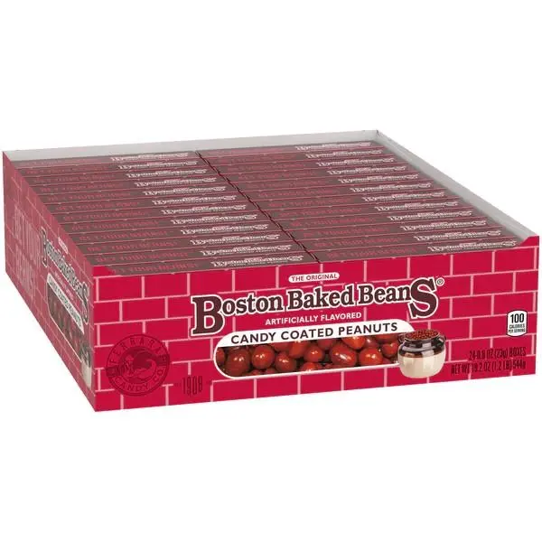 Boston Baked Beans Candy Coated Peanuts 0.8-oz Per Box 24ct Box