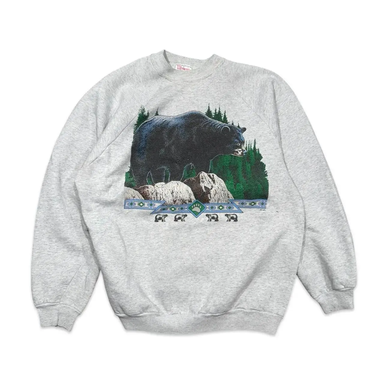 Vintage Black Bear Nature Outdoors Crewneck Sweatshirt