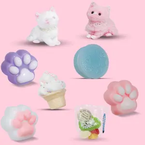 Handmade Taba Squishy Toy Soft Fidget Toy (1 Pack) Mochi Sticky Toy Stress Relief Gift Christmas