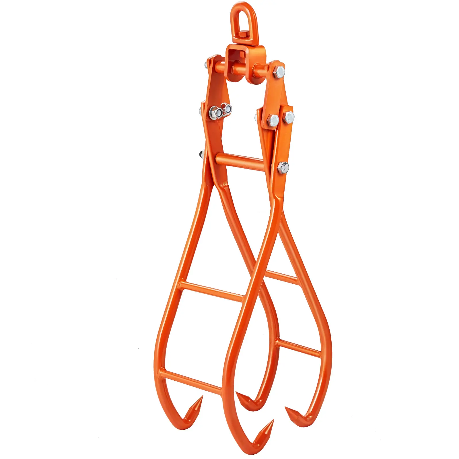【summerfinds】VEVOR Timber Claw Hook, 28 inch 4 Claw Log Grapple for Logging Tongs, Swivel Steel Log Lifting Tongs, Eagle Claws Design with 2205 lbs/1000 kg Loading Capacity for Tractors, ATVs, Trucks, Forklifts