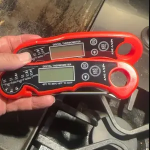 Beef Chief Lonicera Digital Thermometer for Cooking Food & Meat Waterproof Instant Read with Foldable Probe Backlight & Calibration Stainless Steel Utensils Kitchen Gadgets Grill