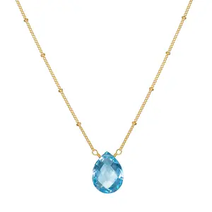 Blessed Abundance Blue Topaz Necklace