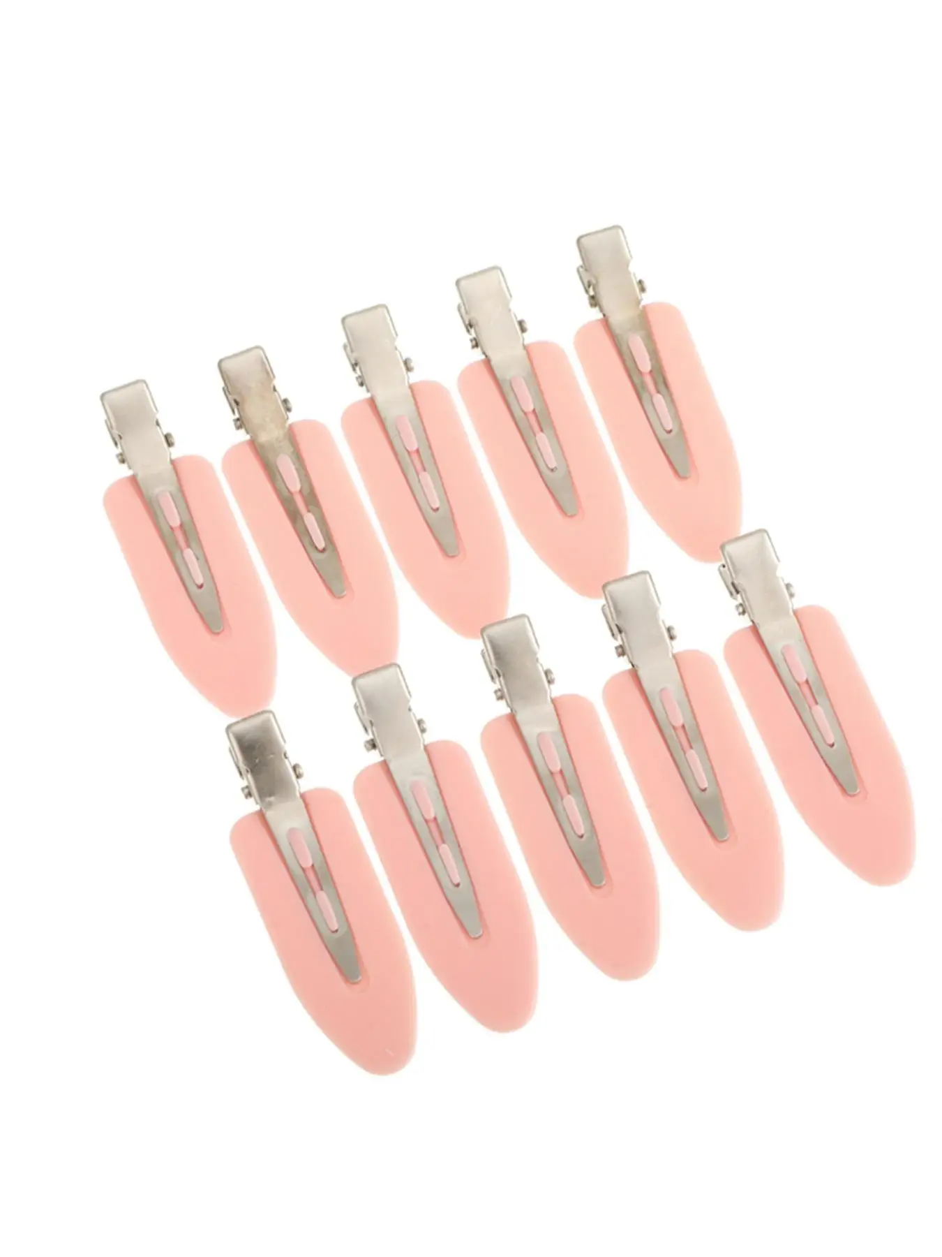 10pcs/set Casual Trendy No Crease Hair Clips for Women, Simple Style Plain Color Hair Clips, Fashionable Hair Accessories for Girls for Daily Use