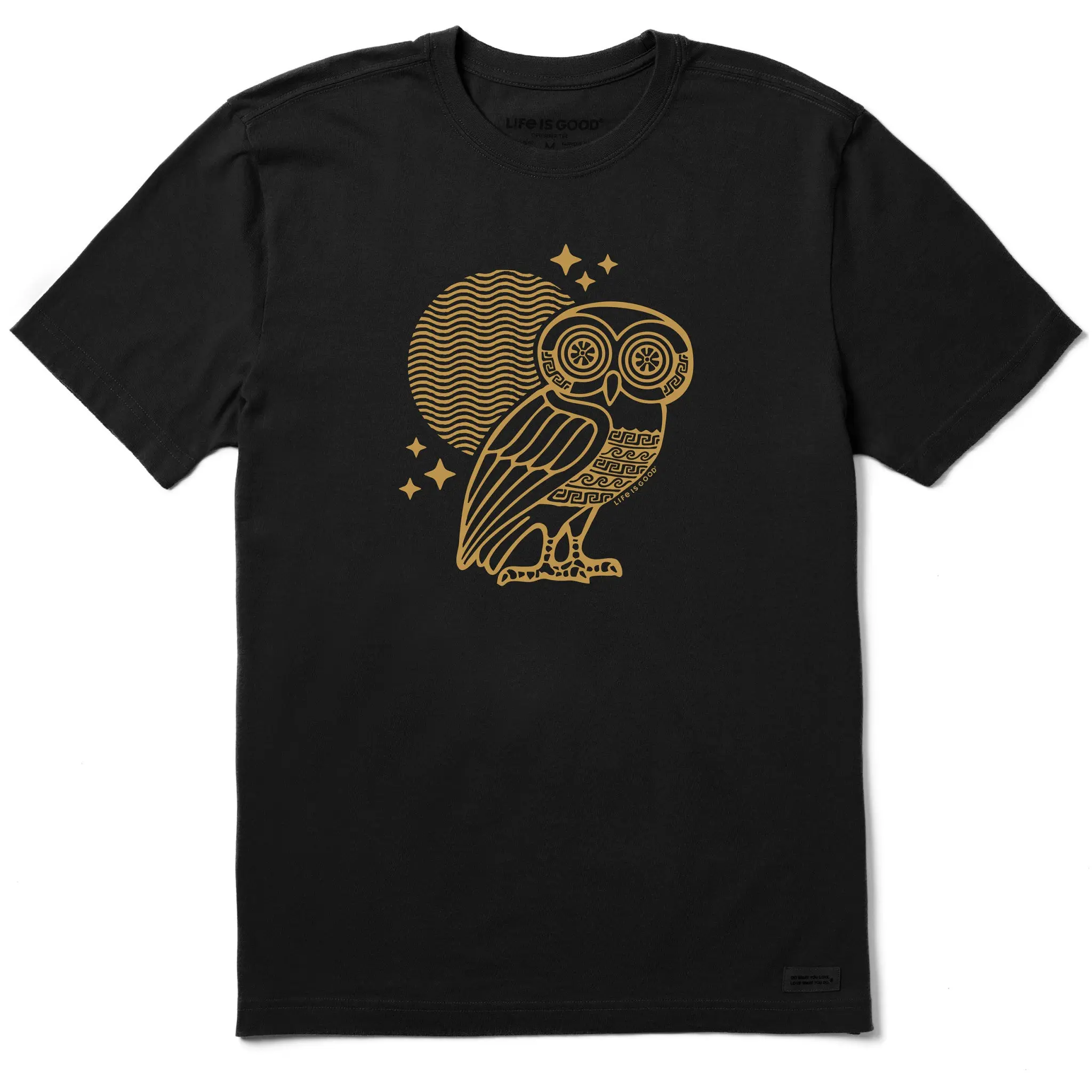 Men's Ancient Greek Owl Short Sleeve Crusher Tee