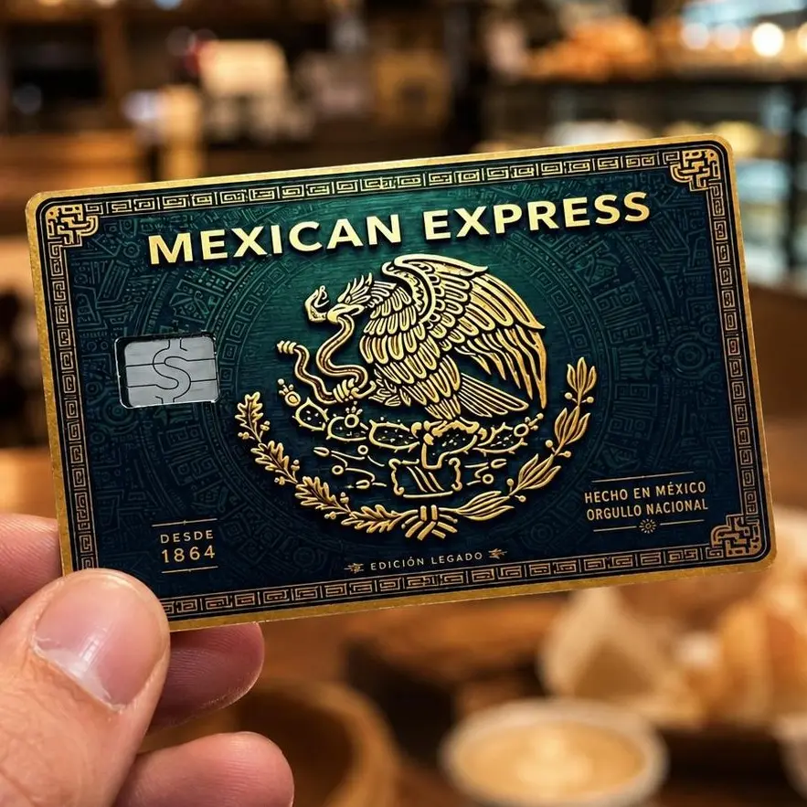 Mexican Express Debit Card Skin Sticker 2 Pack Funny Vinyl Cover