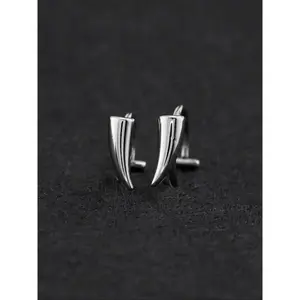 Punk Style Fangs Design Lip Studs, Stainless Steel Lip Rings, Fashionable Body Jewelry for Men & Women, Trendy All-match & Exquisite Jewelry for Birthday Gift, Vertical Labret Jewelry