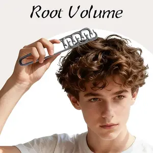 Men’s Root Lifting Comb for Bang Volume and Fluffy Styling, Foldable Wide-Tooth Hair Comb for Natural Volume, Texture and Everyday Grooming, Portable Hair Styling Tool for Daily Use