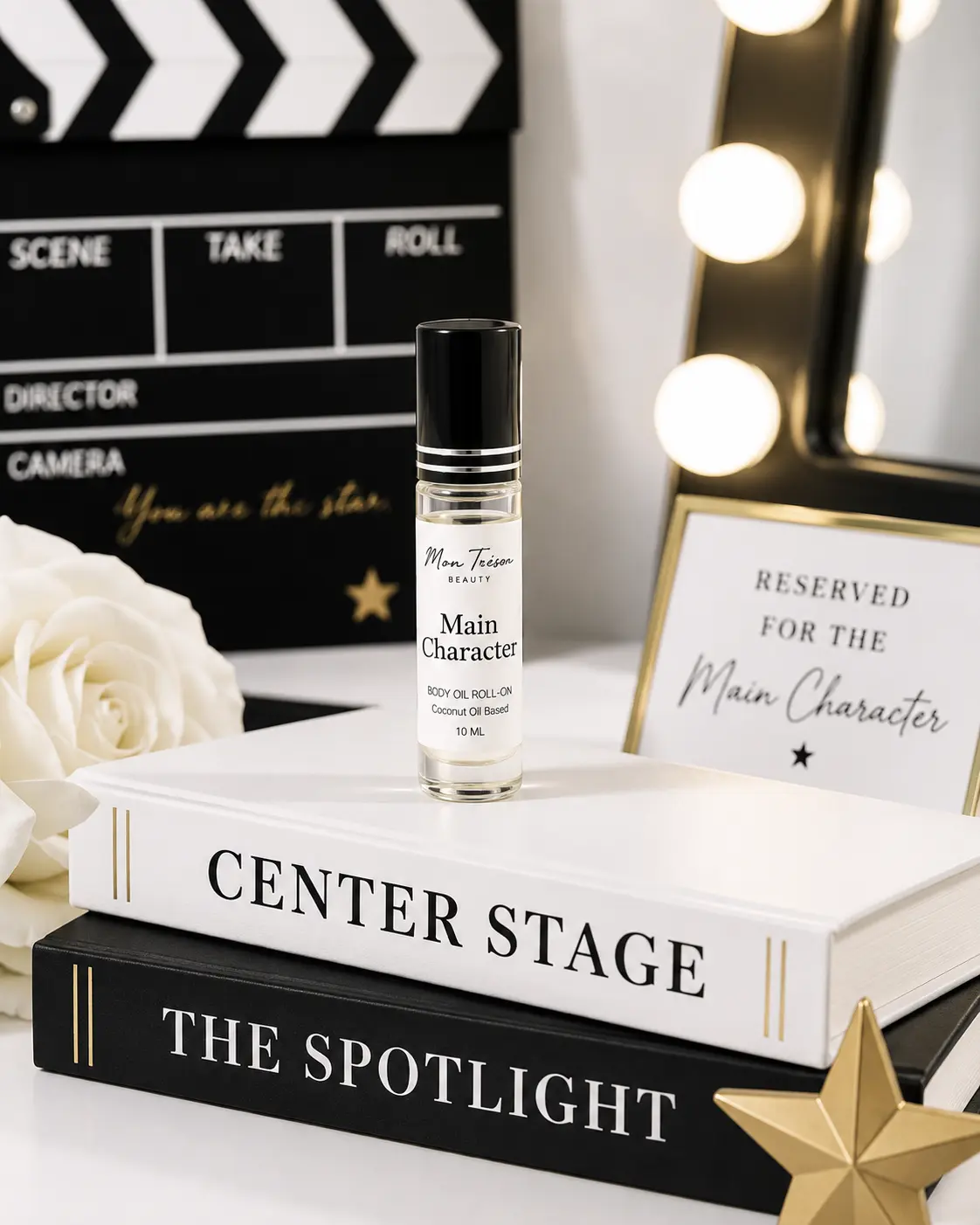 Main Character- Smooth Caramel Perfume Oil, a Long Lasting Gourmand Body Care Scent with Honey and Vanilla in a 10 ml Roll-On Travel Size Bottle, Blend, Oil Based, Scented, Musk, Coconut, Honey Perfume, Signature Scent, Vanilla Perfumes