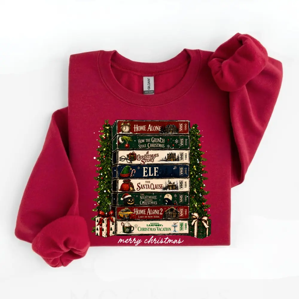 Christmas Movie 2026 Sweatshirt, Retro Christmas Series Sweatshirt, Funny Holiday Crewneck, Vintage Christmas Pullover, Cozy Xmas Trending Gift For Women