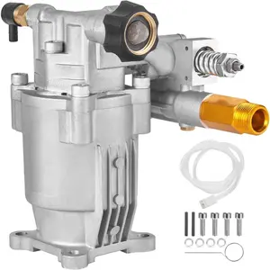 Pressure Washer Pump, 3/4" Shaft Horizontal, 3400 PSI, 2.5 GPM, Replacement Power Washer Pumps Kit, Parts Washer Pump, Compatible with Honda, Simpson, RYOBI, Briggs & Stratton, Subaru, Craftsman