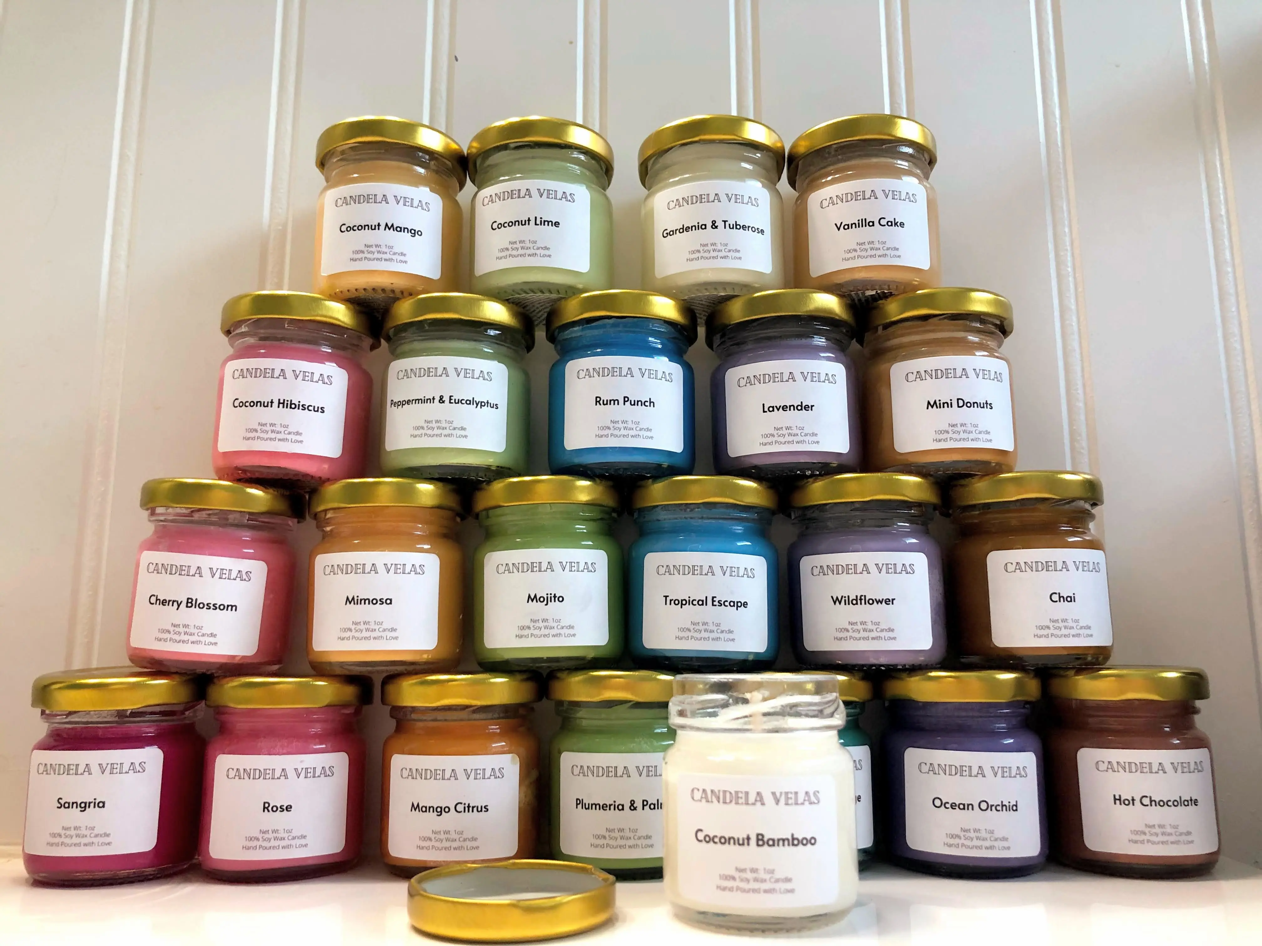 Mini Candles |Scented Soy Candles | Stocking Stuffer Candle | party favor | wedding shower favor | 1oz Soy Candle Decor Light | holiday candle
