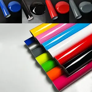 Premium Glossy Multiple Colors PVC Vinyl Wrap Film Self Adhesive Car Motorcycle Furniture DIY Sticker Decal With Air Release