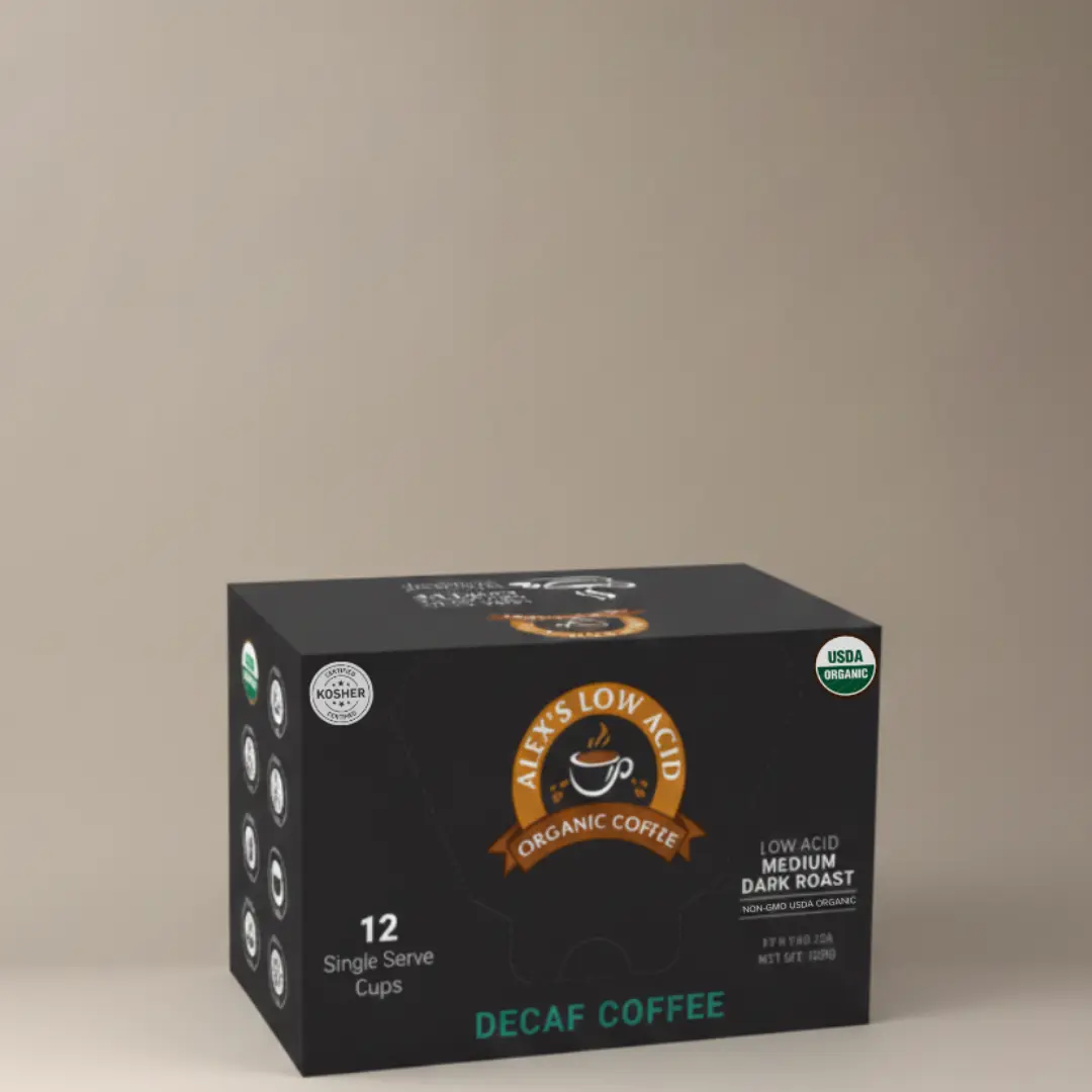 Alex's Low-Acid Organic Coffee™ K-Cups - Decaf