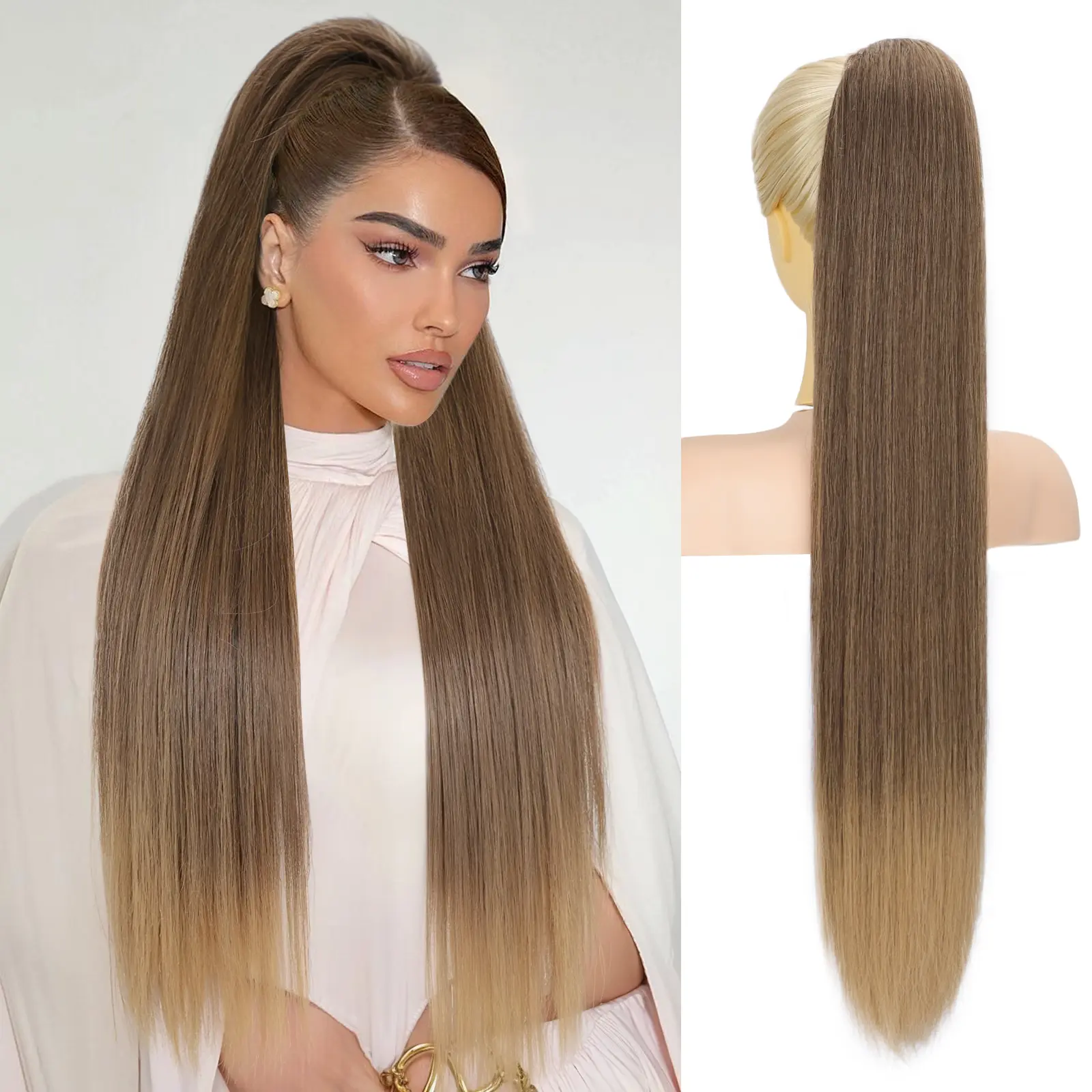 Dark Ash Blonde with Golden Ends