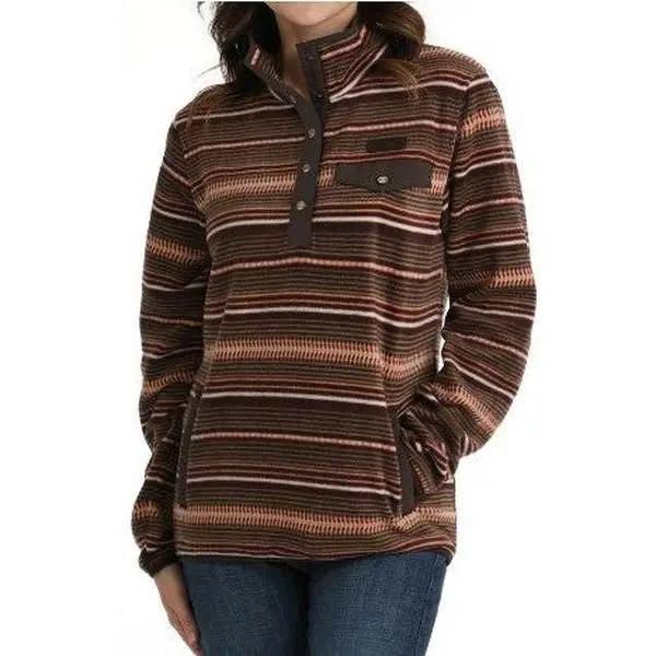 Cinch Ladies Turquoise Snap Pullover-MAK9819009