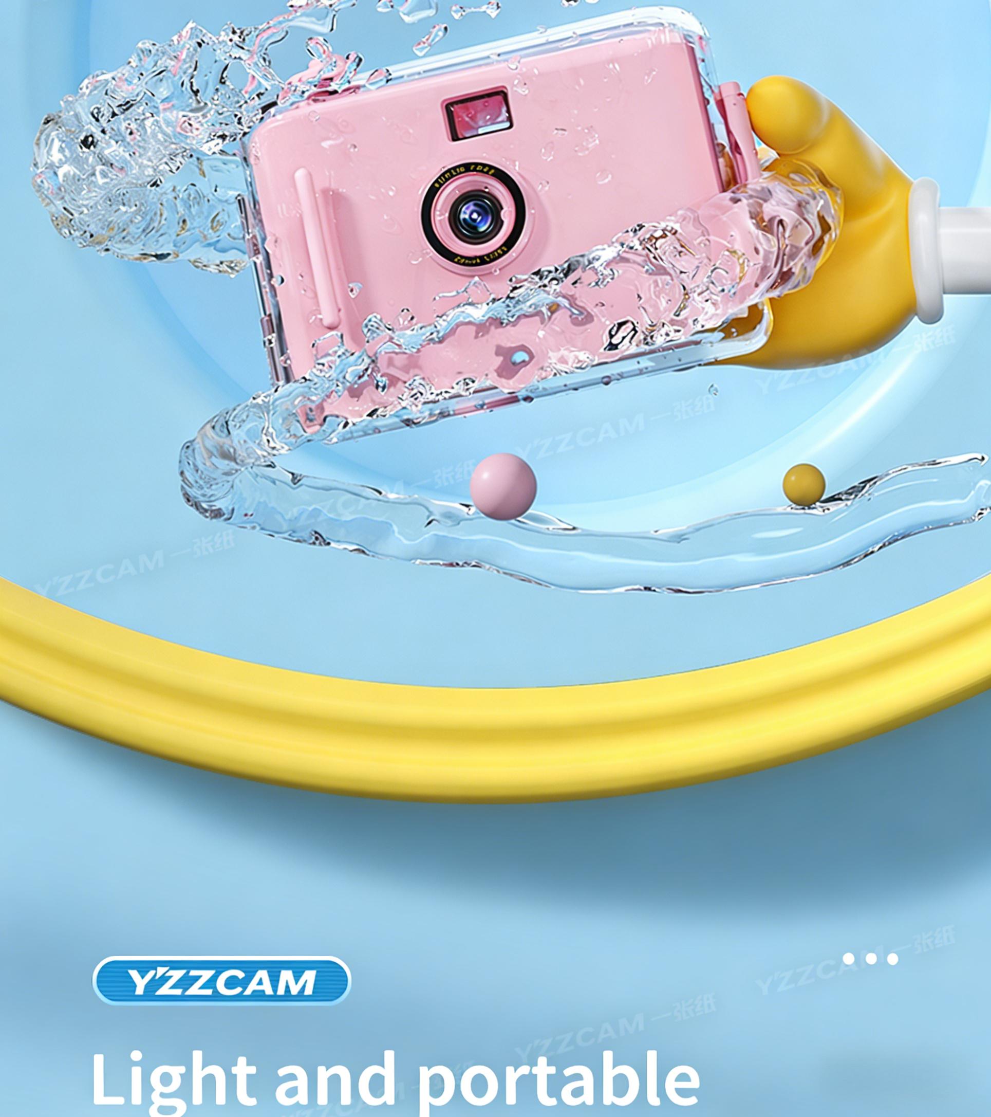 Film Camera: Point-and-Shoot Mini Retro Film Camera, Waterproof, Non-Instant, Creative Gift for Students and Instagram