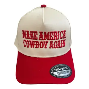 Make America Cowboy Again Hat - Embroidered Design