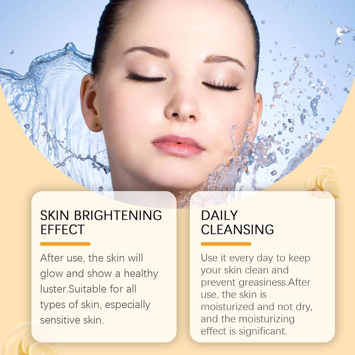 Lemon Turmeric Kojic Acid Soap Dark Spot Removing Cleansing Bar