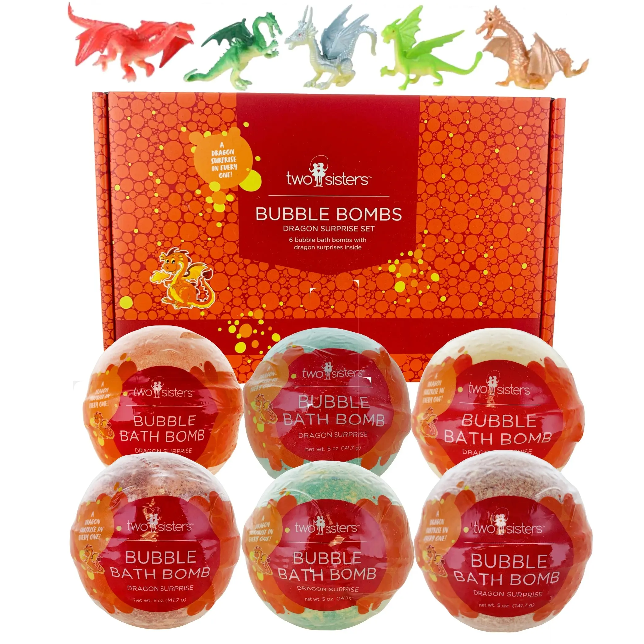 Dragon Surprise Bath Bombs (6 Pack) - Beauty & Personal Care Body Care Bubblebaths with Fruit Loops Scent for Soft Skin, Drop In Tub