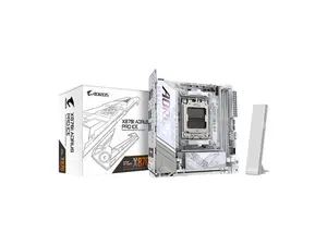GIGABYTE X870I AORUS PRO ICE AMD AM5 LGA 1718 Motherboard, Mini-ITX, DDR5, 2x M.2, PCIe 5.0, USB-C, WIFI7, 2.5GbE LAN, EZ-Latch, 5-Year Warranty