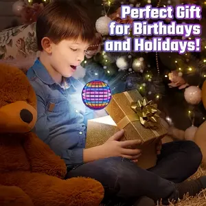 FLYING SPINNER - The World's Most Tricked-Out Flying Spinner from America with Stunning Disco Ball Design & Strobe Firework Rocket Perfect Gift for Birthdays and Holidays