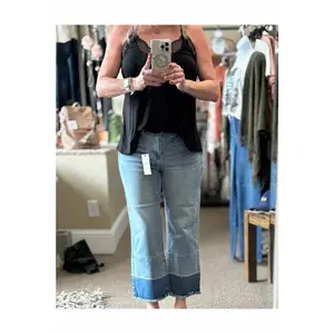 Marlee High Rise Wide Leg Crop Judy Blue Jeans